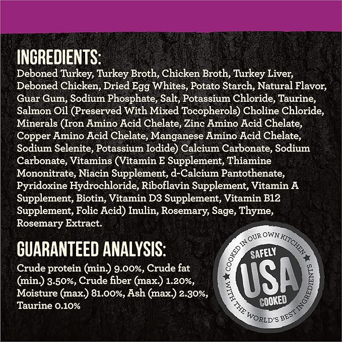 Merrick Backcountry Grain Free Gluten Free Premium High Protein Wet Cat Food, Turkey Recipe Cuts With Gravy - (Pack of 24) 3 oz. Pouches