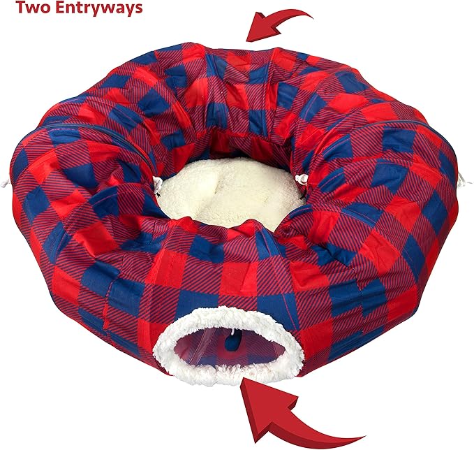 Plaid Tunnel Bed