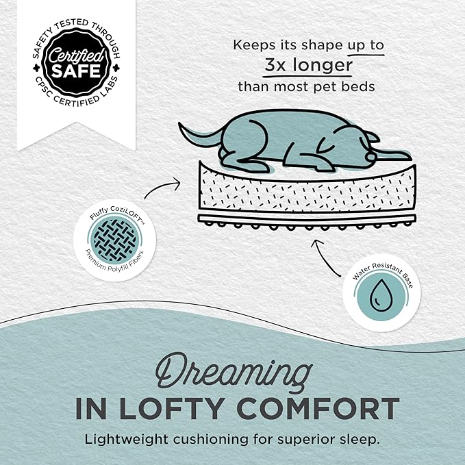 Best Friends by Sheri Patterned Lux Faux Fur Calming Donut Dog Bed, Gray, Medium, 30" x 30"