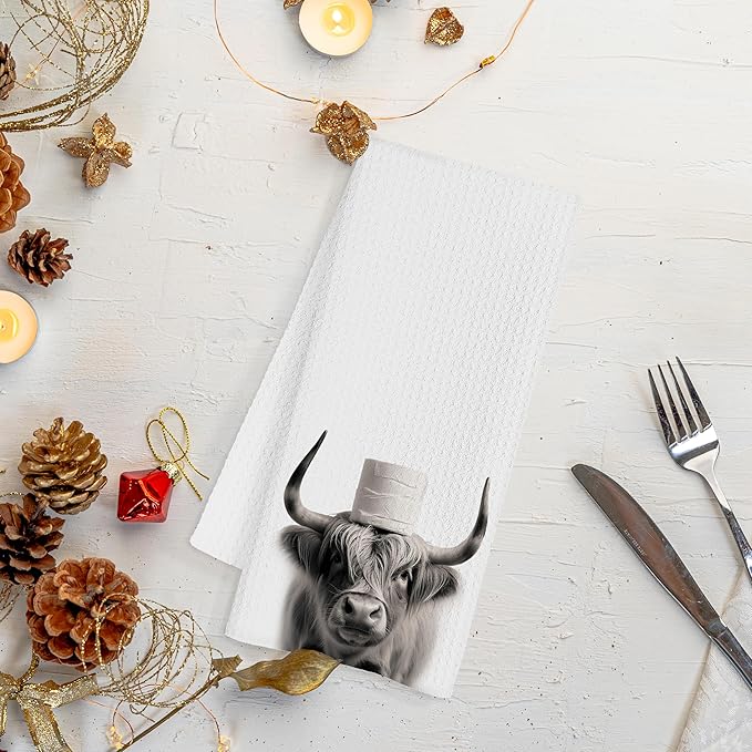 Cow Hand Towels for Bathroom, Cows Bathroom Hand Towels, Cow Bathroom Decor, Cow Lover Gifts, Cow Gifts for Woman, Cow Themed Gifts, 16x24 Inch