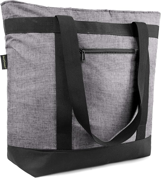 BeeGreen Insulated Cooler Bag Leakproof Freezer Shopping Tote for Groceries Thermal Food Delivery Bag