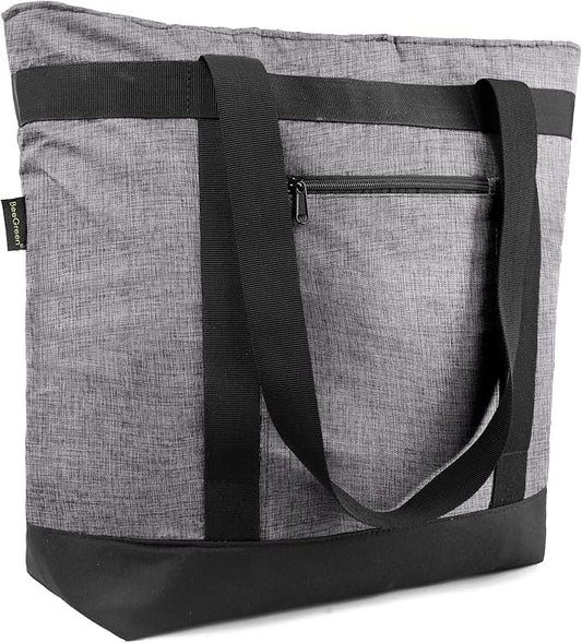 BeeGreen Insulated Cooler Bag Leakproof Freezer Shopping Tote for Groceries Thermal Food Delivery Bag