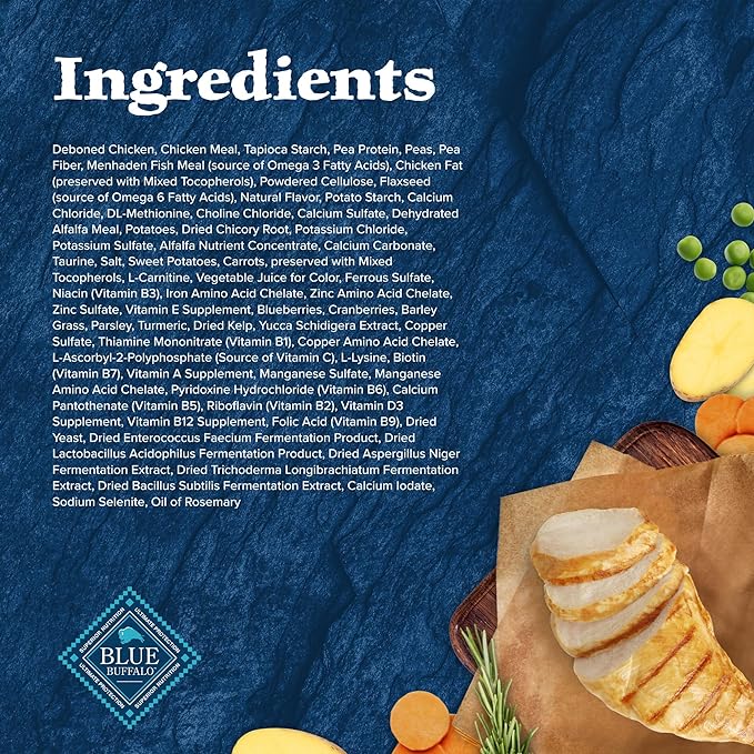 Blue Buffalo Wilderness Weight Control High-Protein, Grain-Free Natural Chicken Dry Food for Adult Cats, 11 lbs.