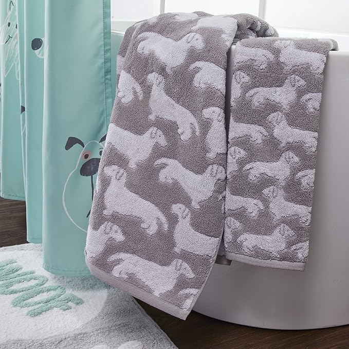 SKL Home Dog Bath Towel, Gray