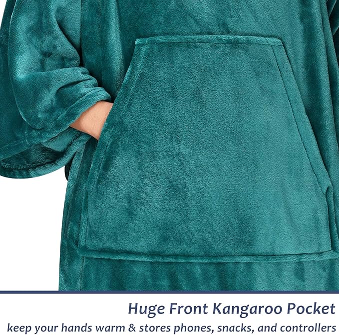 Solaris Wearable Blanket with Sleeves for Adults, Softness Comfort Warmth Fleece Gift for Women Men, Snuggy Body Throw TV Blanket for Home Office Lounge, Gift for Your Lover