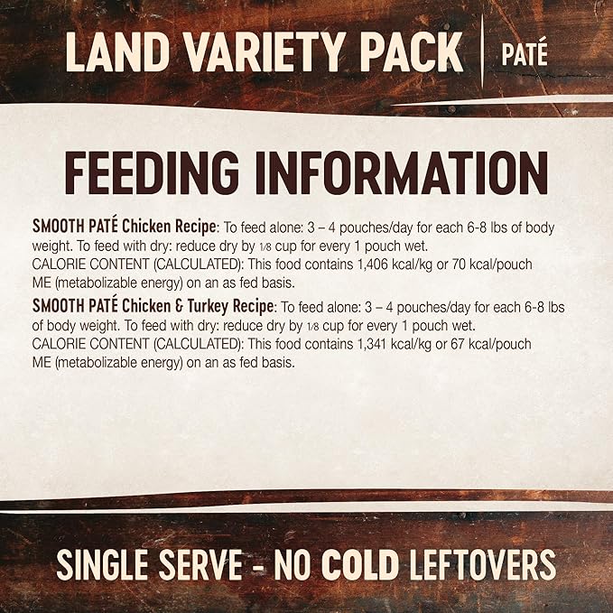 Wellness CORE Tiny Tasters Wet Cat Food Topper, Grain Free, Complete & Balanced Nutrition Made with Real Meat, No-Mess Pouches, (Adult Cat, Land Variety Pack), 1.75 Ounce (Pack of 12)