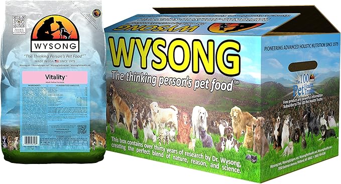 Wysong Vitality Adult Feline Formula Dry Diet Cat Food, Four- 5 Pound Bags
