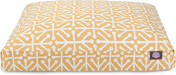 Citrus Aruba Medium Rectangle Indoor Outdoor Pet Dog Bed With Removable Washable Cover By Majestic Pet Products