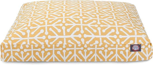 Citrus Aruba Medium Rectangle Indoor Outdoor Pet Dog Bed With Removable Washable Cover By Majestic Pet Products