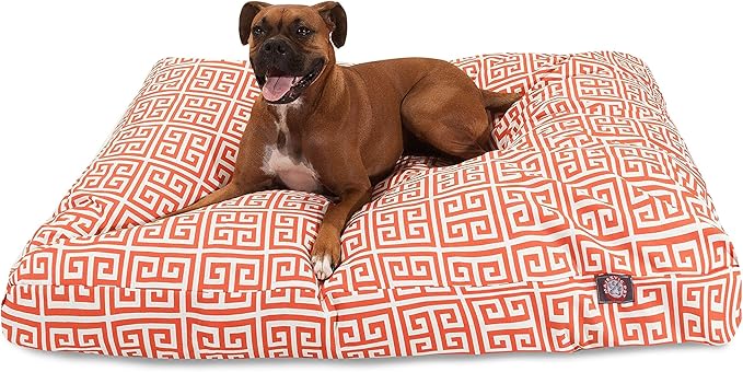 Majestic Pet Towers Rectangle Pet Bed - Orange - Medium