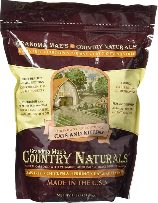 Grandma Mae'S 79700151 3 Lb Country Naturals Grain Free Cat, One Size