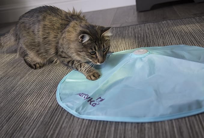 SmartyKat Hot Pursuit Electronic Concealed Motion Cat Toy, Battery Powered - Blue, One Size