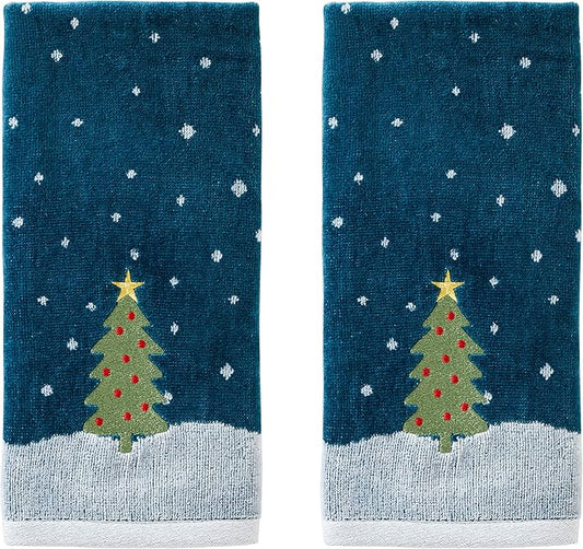 SKL Home Hand Towel Set, Simple Tree 2 Count