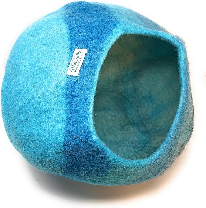 Dr. Judy Morgan's Naturally Healthy Pets Handmade Wool Cat Cave (Northern Lights)