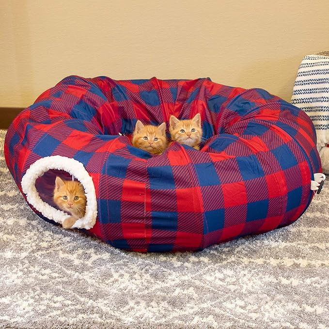Plaid Tunnel Bed