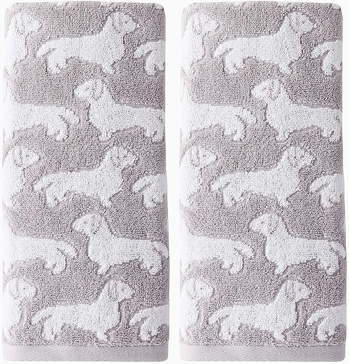 SKL Home by Saturday Knight Ltd. Dog 2 Pc Hand Towel, Gray