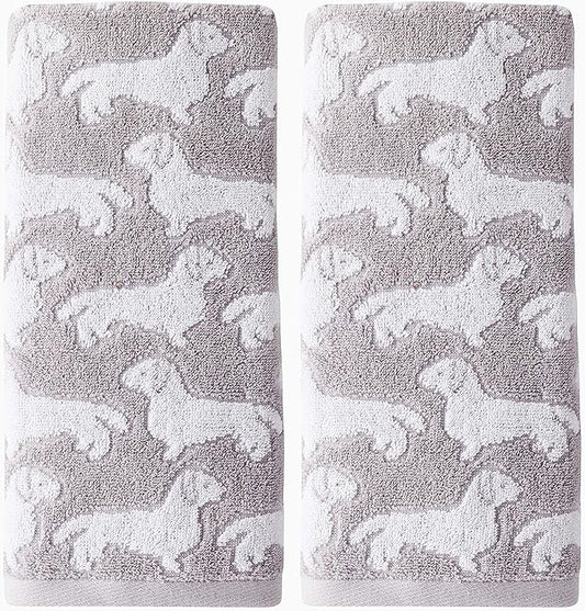 SKL Home by Saturday Knight Ltd. Dog 2 Pc Hand Towel, Gray