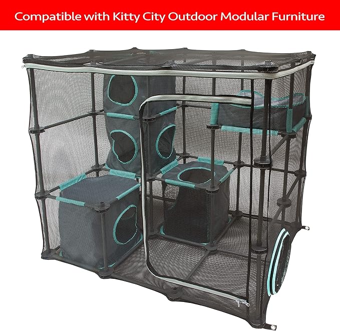 Kitty City Outdoor Catio Furniture and Play Kits for Cats, Pipes and Joints